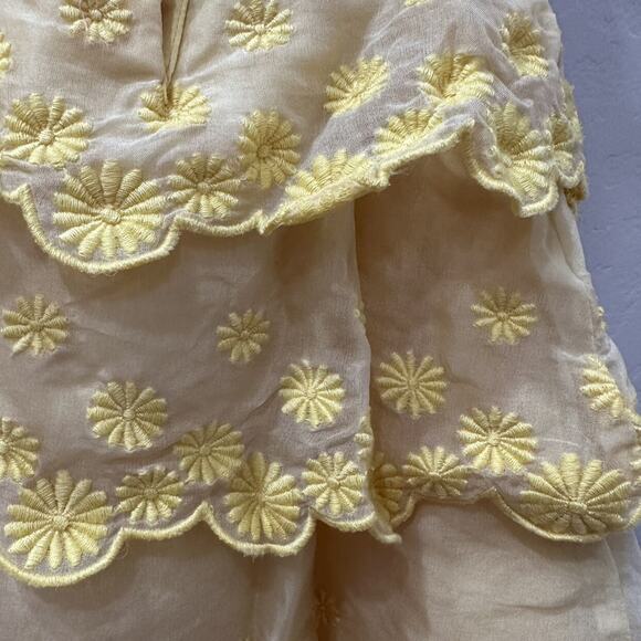 Janie and Jack Yellow Daisy Tiered Tank Dress - Picture 7 of 10